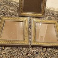قاب عکس با شیشه هم دیواری هم رومیزی سه عدد
