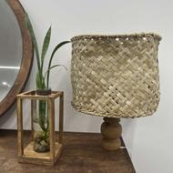 اباژور دستبافت حصیری و پایه چوبی اباژور چوبی