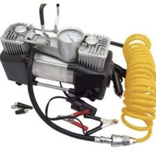 پمپ باد فندکی خودرو با شلنگ. 2سیلند