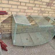 آکواریوم بزرگ شیشه خم