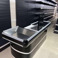 قفسه دوبل ایستاده قفسه هایپری میز چک اوت استند سیگار ویترین