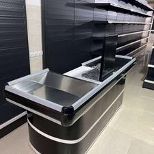 قفسه دوبل ایستاده قفسه هایپری میز چک اوت استند سیگار ویترین