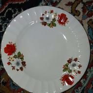 ده عدد بشقاب چینی سالم جنس خوب قدیمی