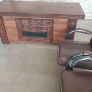 فروش 12 عدد صندلی برای اداره ونمایشگاه ومیز یک متر نیم صفر