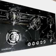 اجاق گاز 5شعله صفحه ای شیشه 8میل سکوریت نشکن