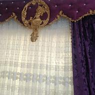 دو عدد پرده ب همراه کتیبه و والان