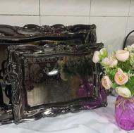 سینی چای ویتارا مجموعه 2 عددی استیل