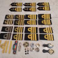 کلکسیون درجه فرانسوی آرم علائم ارتش نظامی سردوشی افسری