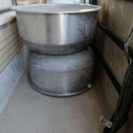 پاتیل استیل با چرخ درسایزهای مختلف