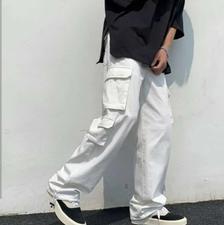 شلوار کارگو شیش جیب کتان