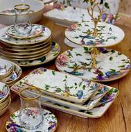 چینی پورسلن ترکیه طرح گل و بلبل