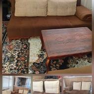 مبل 7نفره مدل ال با میز جلو مبلی