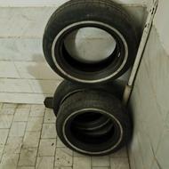 3 عدد لاستیک دور سفید کارکرده