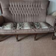 یک دست مبلمان استیل نه نفره در حد نو