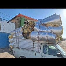 پشم شیشه از کار در آمده