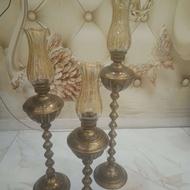 سه عدد شمعدان بلند وشیک
