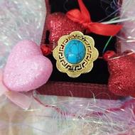 فروش یک عدد انگشتر زنانه یا دخترانه استیل رنگ ثابت طلایی .