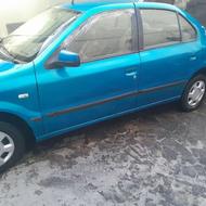 سمند82 آبی متالیک. تمام رنگ تعویض رنگ از یشمی به آبی