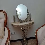 ست میز و آیینه شمعدان