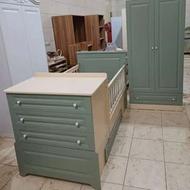 سیسمونی دو منظوره تخت دو منظوره با کمد لباس