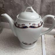 قوری مشکی سفید جنس خوب