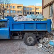 حمل نخاله و مصالح ساختمانی توسط نیسان کمپرسی