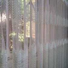 پرده حریرگیپور با زیر پرده ای