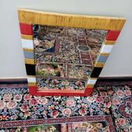 آینه چوبی چند رنگ