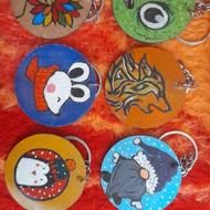 گوشواره و جاکلیدی دست ساز