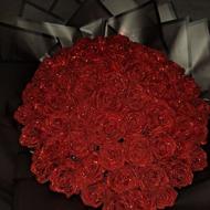 فروش دسته گل رز قرمز جاویدان