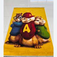 فرش 6متری 700 شانه کاشان طرح آلوین و سنجاب ها