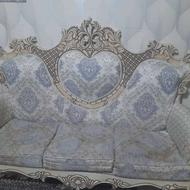 مبل 7 نفره سلطنتی استیل همراه میز و عسلی