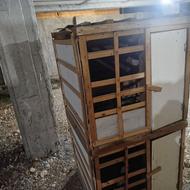 گنجه دوتایی تمام چوب یک دریک