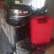 قایق نیمه کولاک به همراه موتو 25پارسان