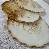 زیر لیوانی رزینی مجموعه 3 عددی