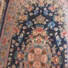 فرش ابریشم رو مبلی ساروق بهمنی اصل