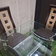 ناهارخوری شیشه ای چهار نفره