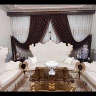 پرده سرمه دوزی و والان مخمل ترک