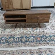 میزتلویزیون پایه چوبی