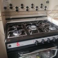 گاز 5 شعله طرح فر