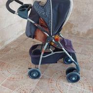 کالسکه خارجی شش چرخ تاشو سالم