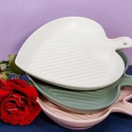 تابه سرامیکی قلبی تک دسته قابل شستشو با جعبه کادویی