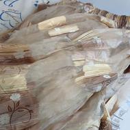 پرده پذیرای باجنس حریر ابریشم با میله وکتیبه وسایل