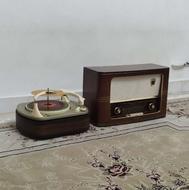 رادیو لامپی و گرام آنتیک قدیمی