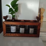 استند چوبی گوزن جلو توری