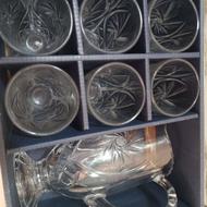 دو دست پارچ ولیوان خارجی فرانسوی آکبند