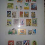 آلبوم تمبر با 400 قطعه تمبر