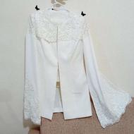 ست 3تیکه کت شنلدار تاب شلوار عقد باپاپیون مو