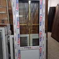 درب آلومینیومی سرویس 3 میلیون / pvc با شیشه 3200