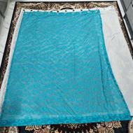 فروش دو عدد پرده پانچ اتاق خواب به همراه میله پرده